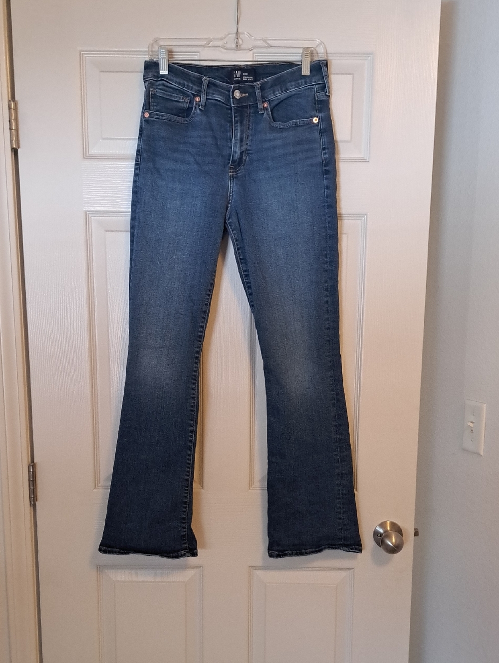 GAP Women's Dark Blue Baby Boot Cut Jeans